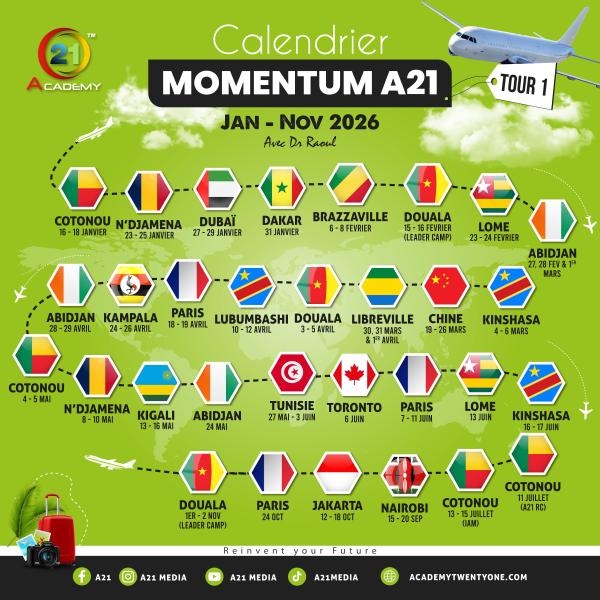 MOMENTUM A21 - JANVIER À NOVEMBRE 2026